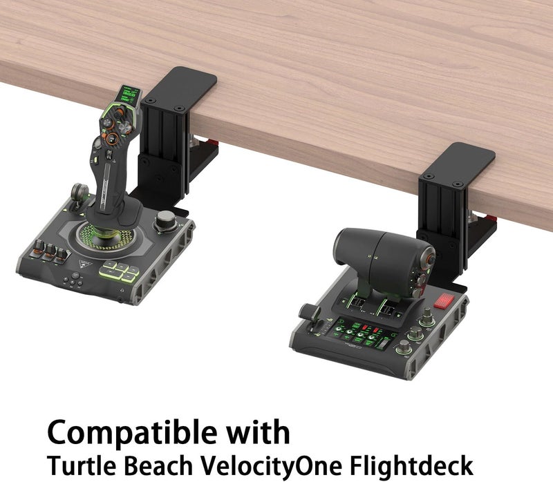 BUJ Metal Desk Mount Compatible with Thrustmaster SimTask Farmstick, T-Flight Hotas One,T-Flight Hotas 4, T-Flight Hotas X, T16000M FCS, TCA Sidestick, Sol-R1 Flight Stick, Sol-R2 Hotas - Image 5